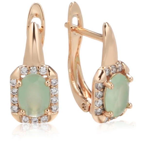 ❤️Rose gold plated Zircon drop earrings - Picture 3 of 5